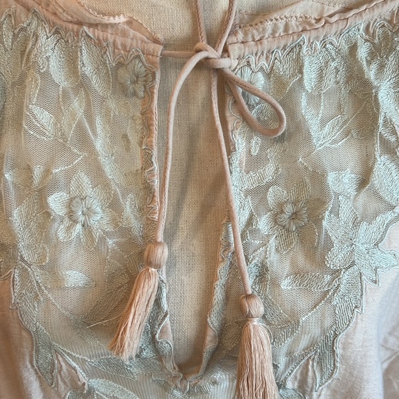 Free People Lace Insert Tunic Top - Picture 2 of 6